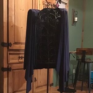 Slate Blue Velvety Swag
